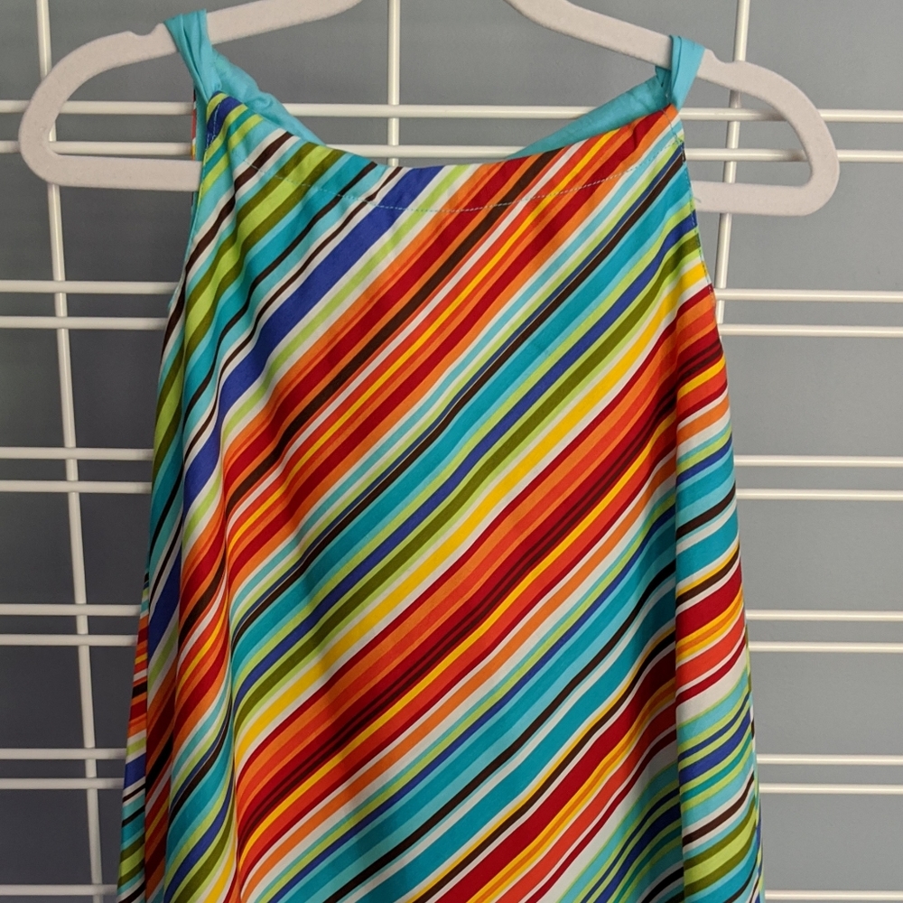 Cute colorful woven cotton sundress
